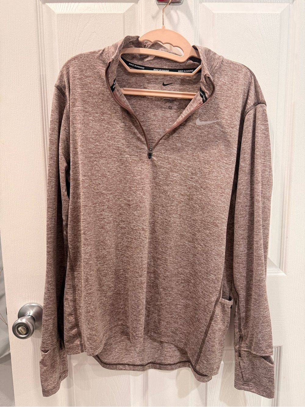 Nike Men’s Heather Brown Quarter-Zip Pullover